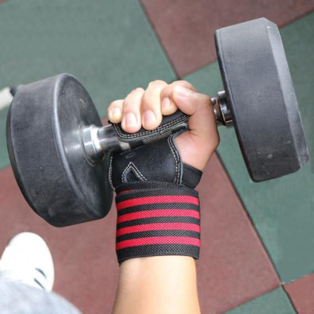 Guantes de gimnasio antideslizantes con correa de refuerzo para la muñeca